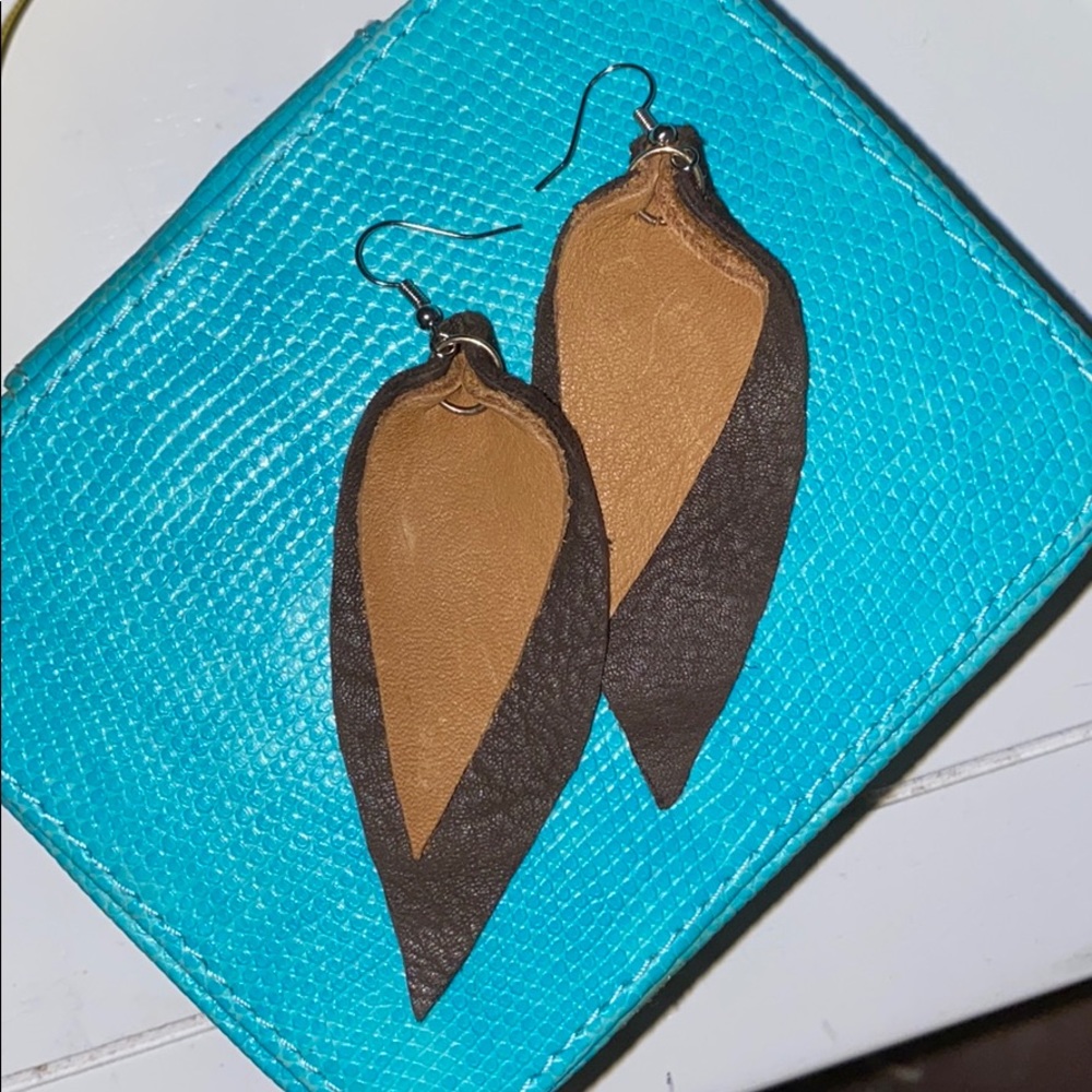 ⏳DONTAING SOON⏳ Leather Earrings
